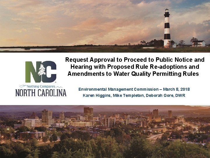 Request Approval to Proceed to Public Notice and Hearing with Proposed Rule Re-adoptions and