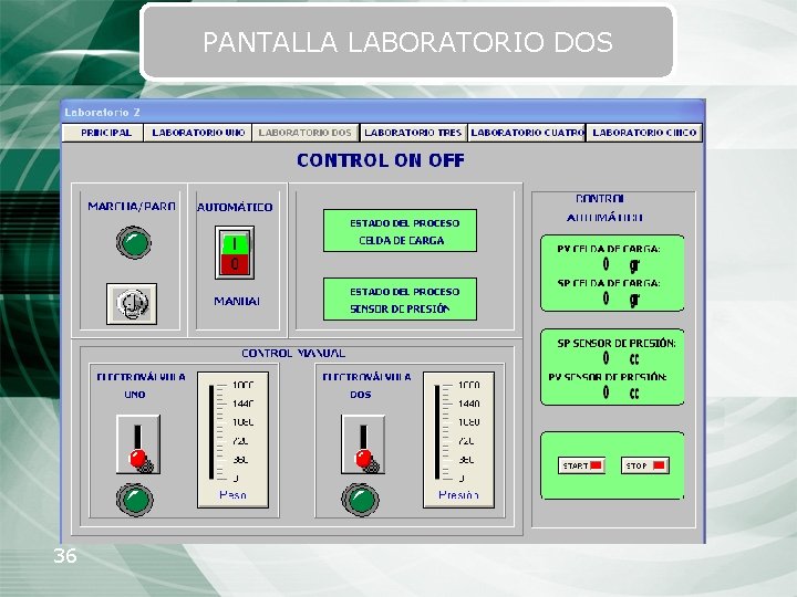 PANTALLA LABORATORIO DOS 36 