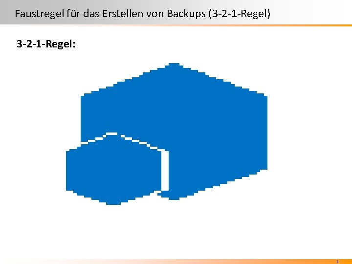 Faustregel für das Erstellen von Backups (3 -2 -1 -Regel) 3 -2 -1 -Regel: Faustregel für das Erstellen von Backups (3 -2 -1 -Regel) 3 -2 -1 -Regel: