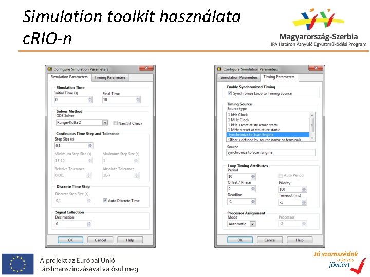 Simulation toolkit használata c. RIO-n 