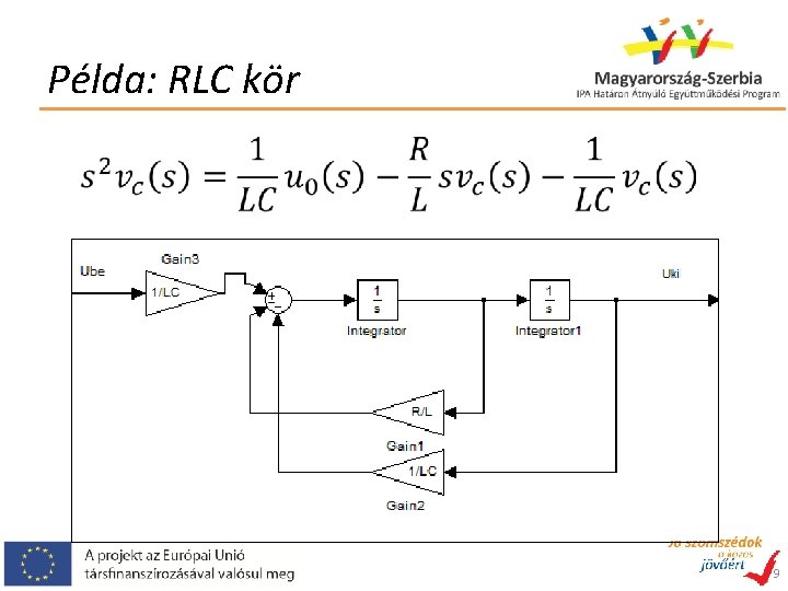 Példa: RLC kör 9 