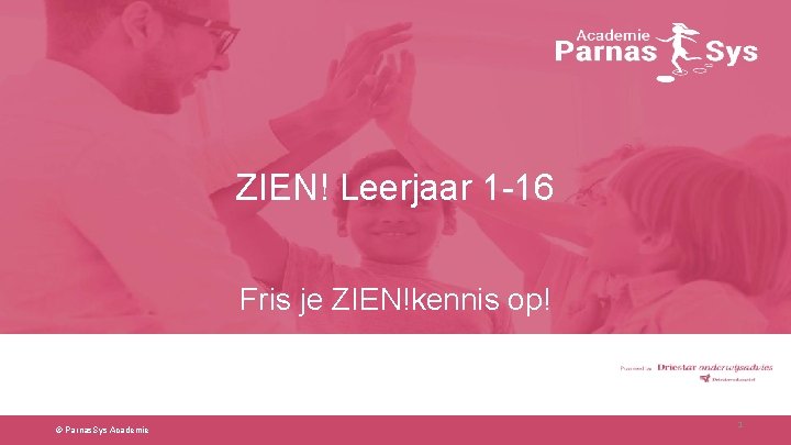 ZIEN! Leerjaar 1 -16 Fris je ZIEN!kennis op! © Parnas. Sys Academie 1 
