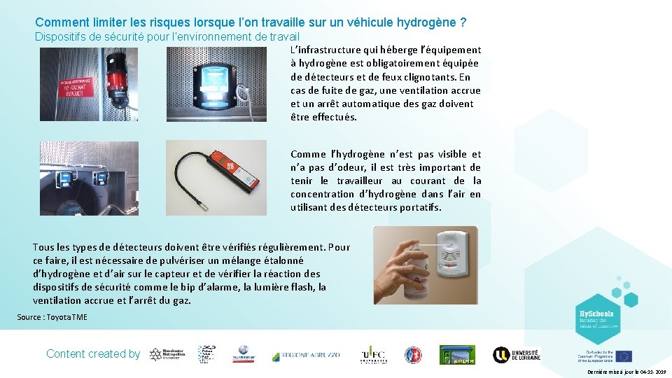 Comment limiter les risques lorsque l’on travaille sur un véhicule hydrogène ? Dispositifs de