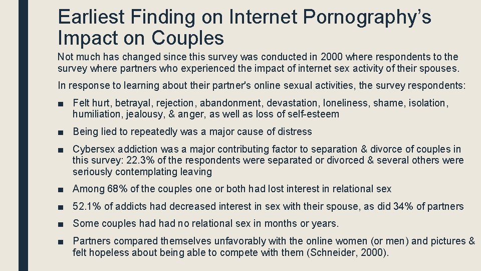 Earliest Finding on Internet Pornography’s Impact on Couples Not much has changed since this