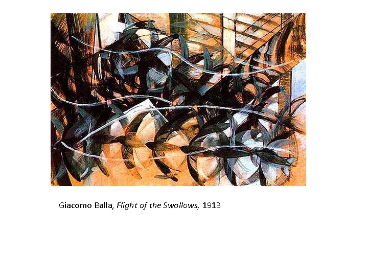 Giacomo Balla, Flight of the Swallows, 1913 