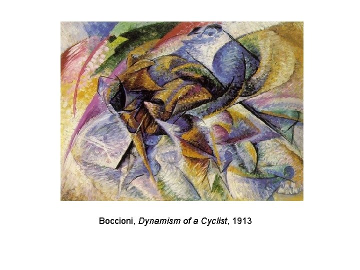 Boccioni, Dynamism of a Cyclist, 1913 