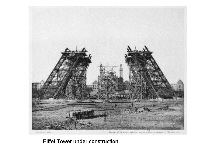 Eiffel Tower under construction 