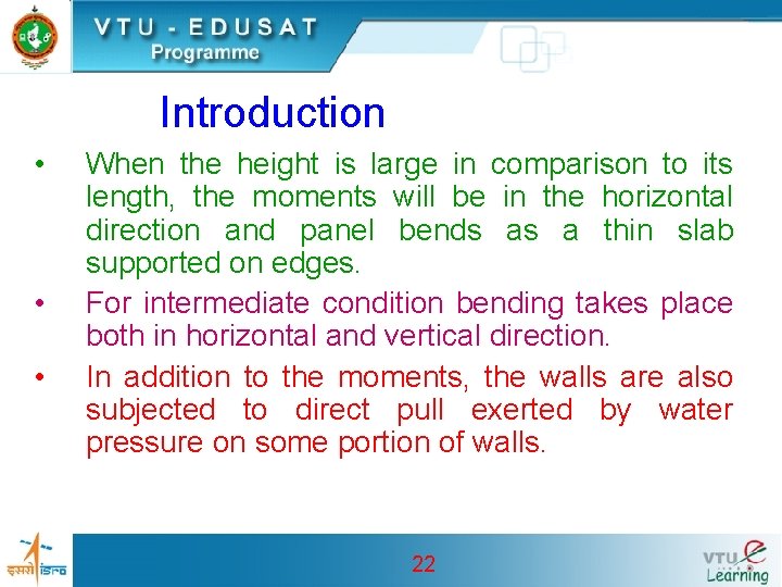 Introduction • • • When the height is large in comparison to its length,