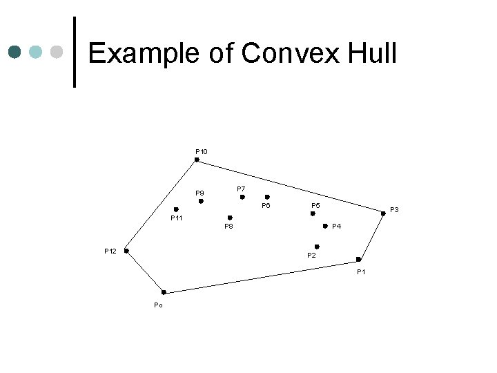 Example of Convex Hull P 10 P 7 P 9 P 6 P 5