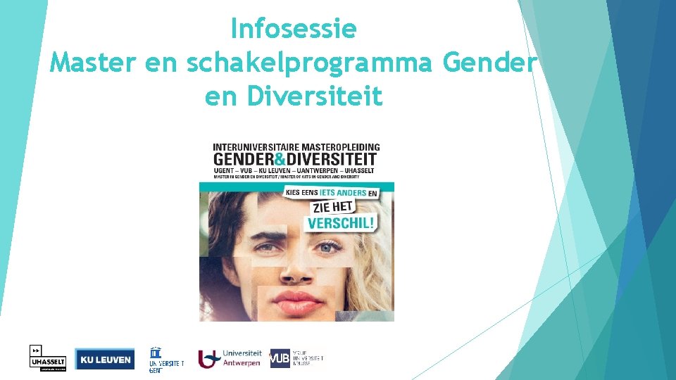 Infosessie Master en schakelprogramma Gender en Diversiteit 