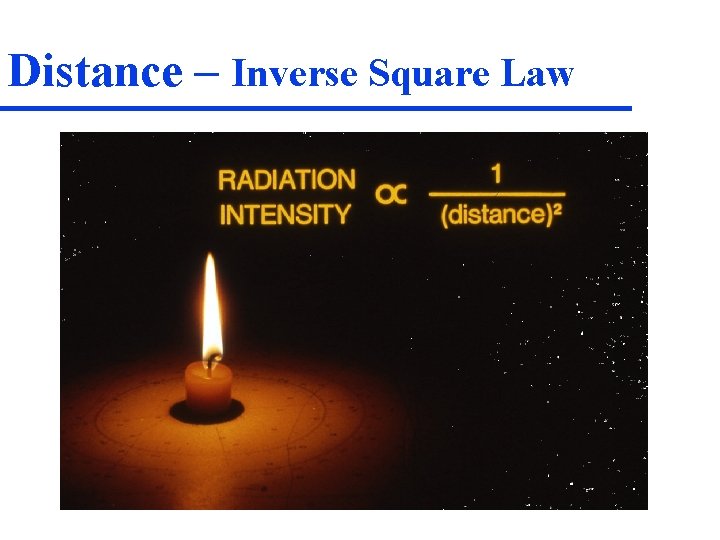 Distance – Inverse Square Law 