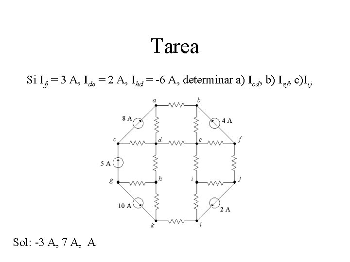 Tarea Si Ifj = 3 A, Ide = 2 A, Ihd = -6 A,