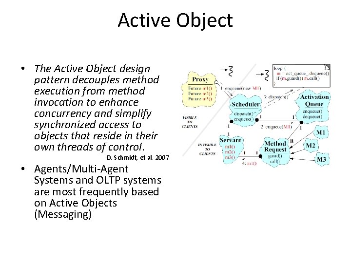 Active Object • The Active Object design pattern decouples method execution from method invocation