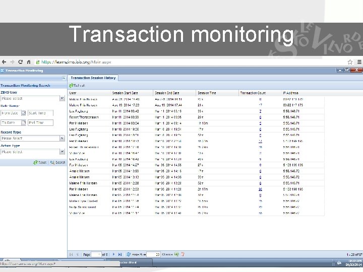 Transaction monitoring 