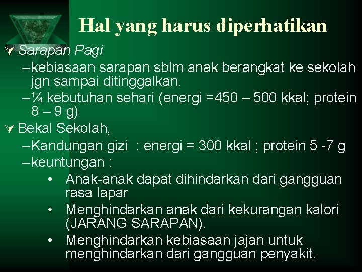 Hal yang harus diperhatikan Ú Sarapan Pagi – kebiasaan sarapan sblm anak berangkat ke