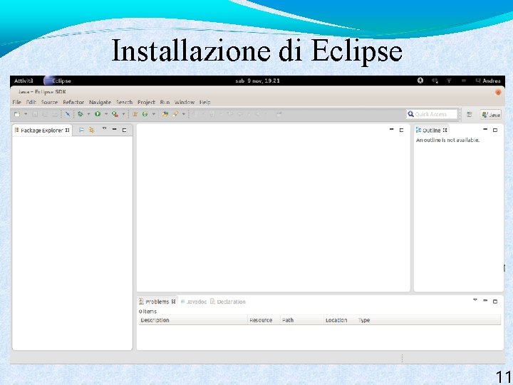 Installazione di Eclipse 11 