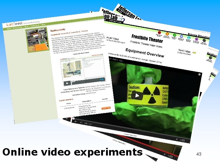 Online video experiments 43 