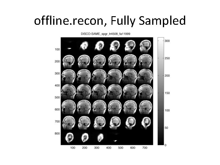 offline. recon, Fully Sampled 