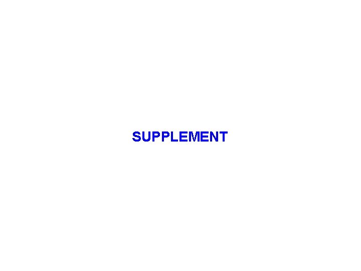 SUPPLEMENT 