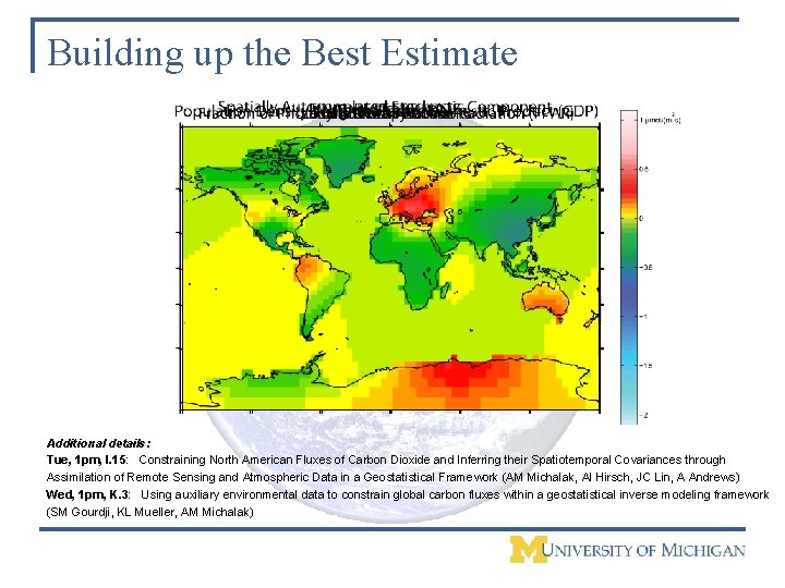Building up the Best Estimate Additional details: Tue, 1 pm, I. 15: Constraining North
