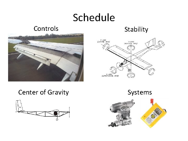 Controls Center of Gravity Schedule Stability Systems 