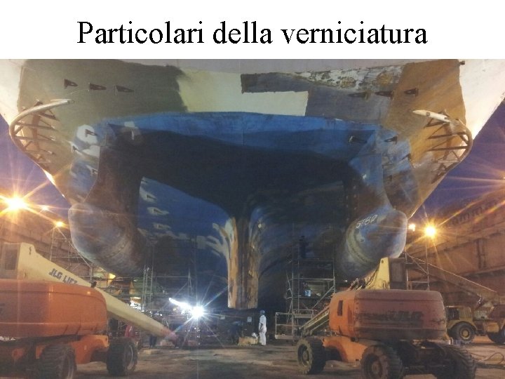 Particolari della verniciatura 