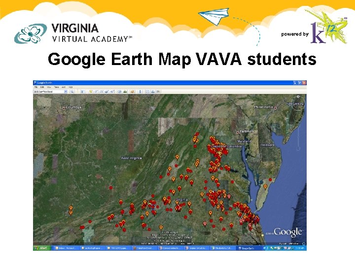 Google Earth Map VAVA students Google Earth Map VAVA students