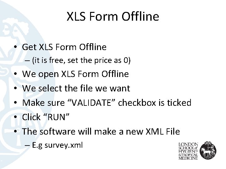 XLS Form Offline • Get XLS Form Offline – (it is free, set the