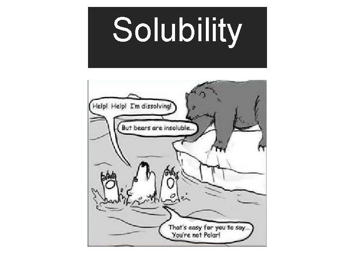 Solubility 