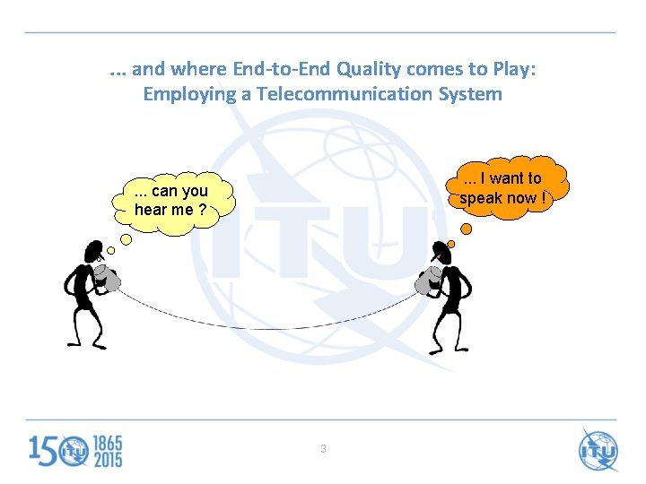 . . . and where End-to-End Quality comes to Play: Employing a Telecommunication System