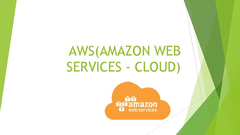 AWS(AMAZON WEB SERVICES - CLOUD) 
