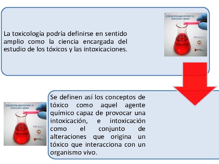 La toxicología podría definirse en sentido amplio como la ciencia encargada del estudio de La toxicología podría definirse en sentido amplio como la ciencia encargada del estudio de