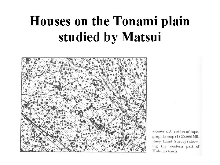 Houses on the Tonami plain studied by Matsui 