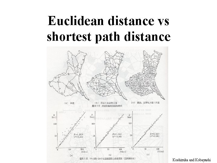 Euclidean distance vs shortest path distance Koshizuka and Kobayashi 