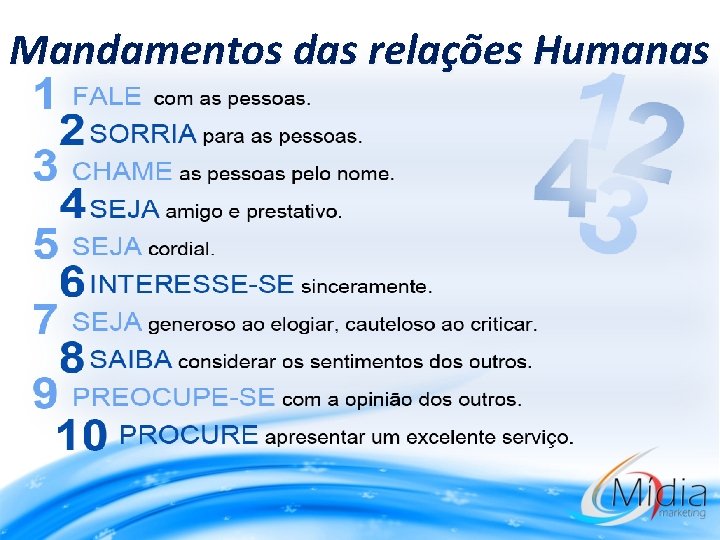 Mandamentos das relações Humanas 