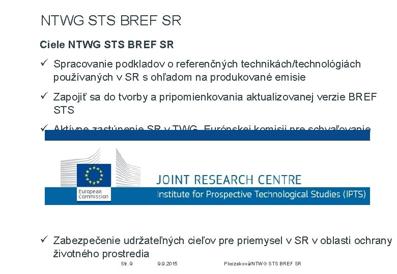Nrodn technick pracovn skupina pre revziu BREF Surface