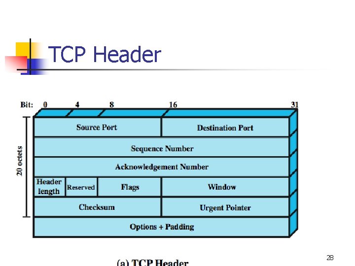 TCP Header 28 