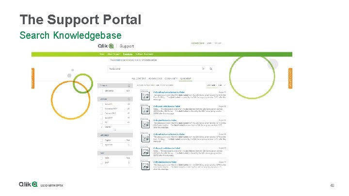 The Support Portal Search Knowledgebase 40 