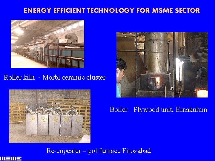ENERGY EFFICIENT TECHNOLOGY FOR MSME SECTOR Roller kiln - Morbi ceramic cluster Boiler -