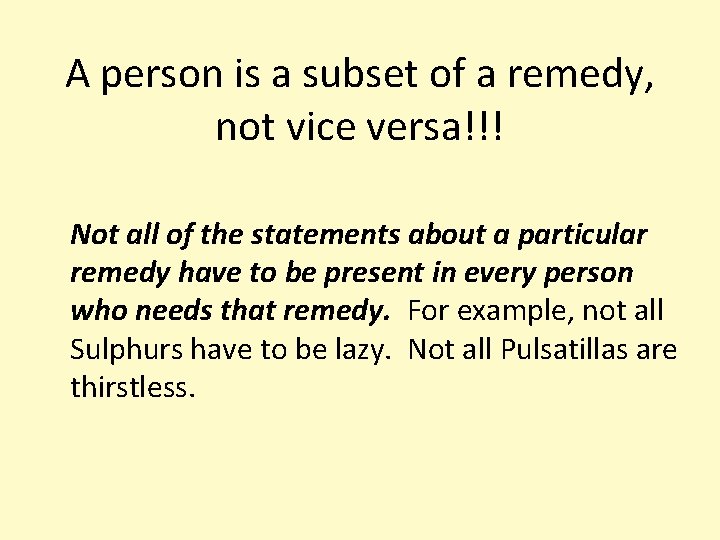 A person is a subset of a remedy, not vice versa!!! Not all of