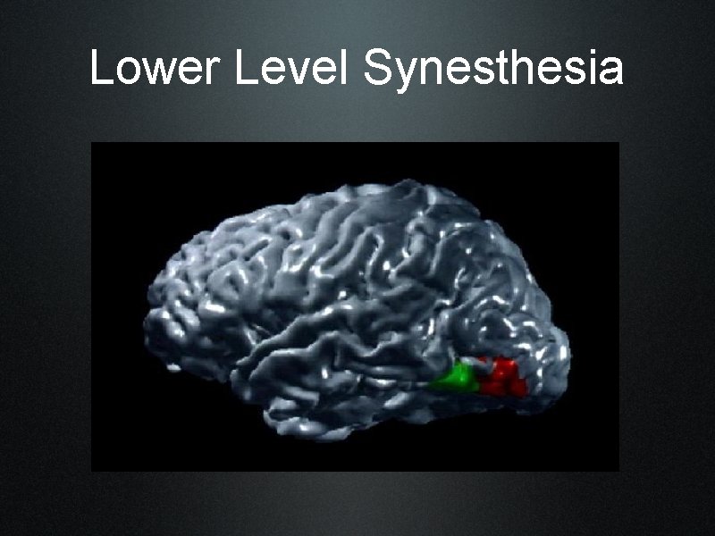 Lower Level Synesthesia 