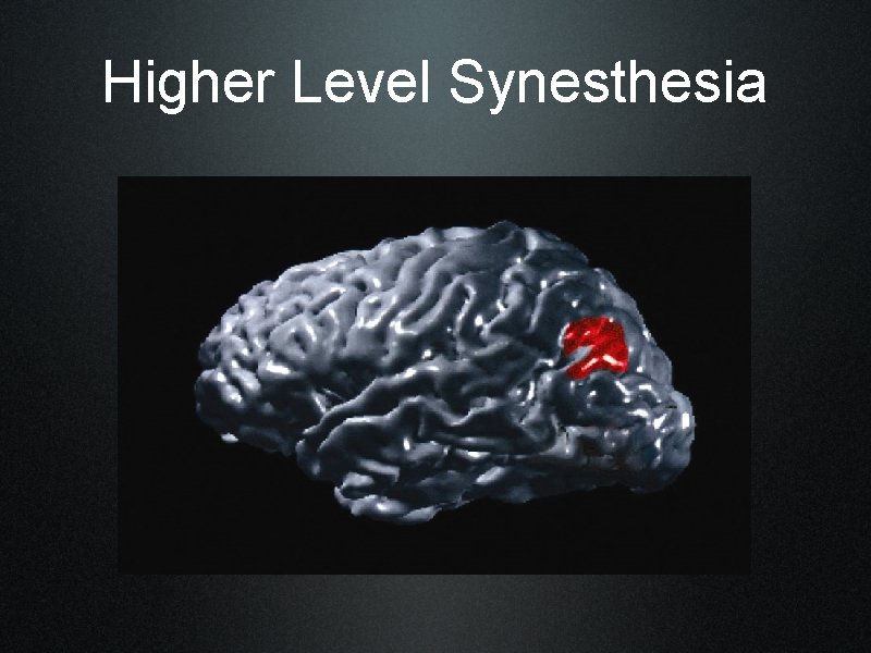 Higher Level Synesthesia 