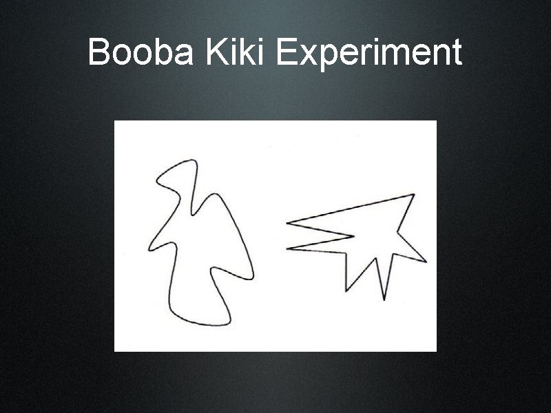 Booba Kiki Experiment 