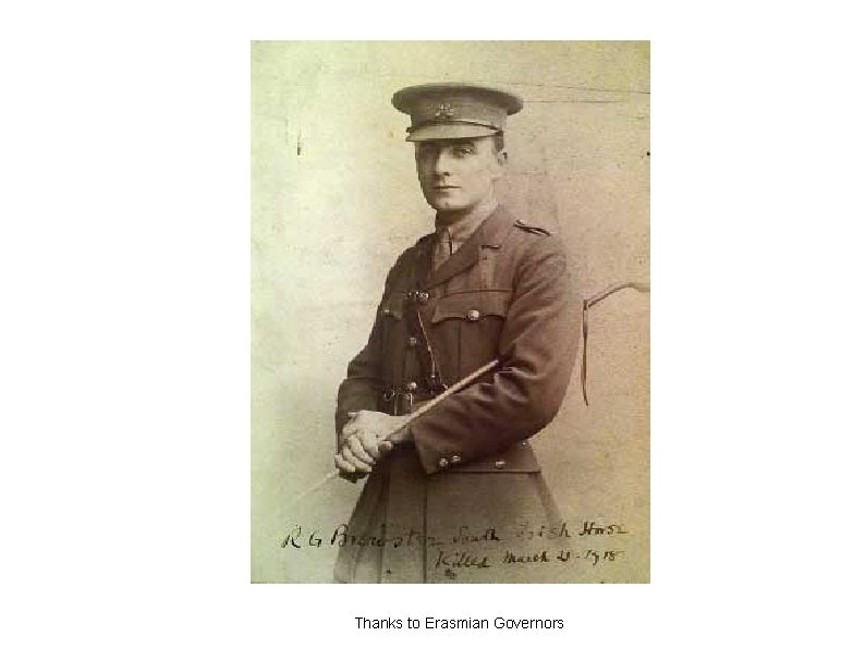 Thanks to Erasmian Governors 