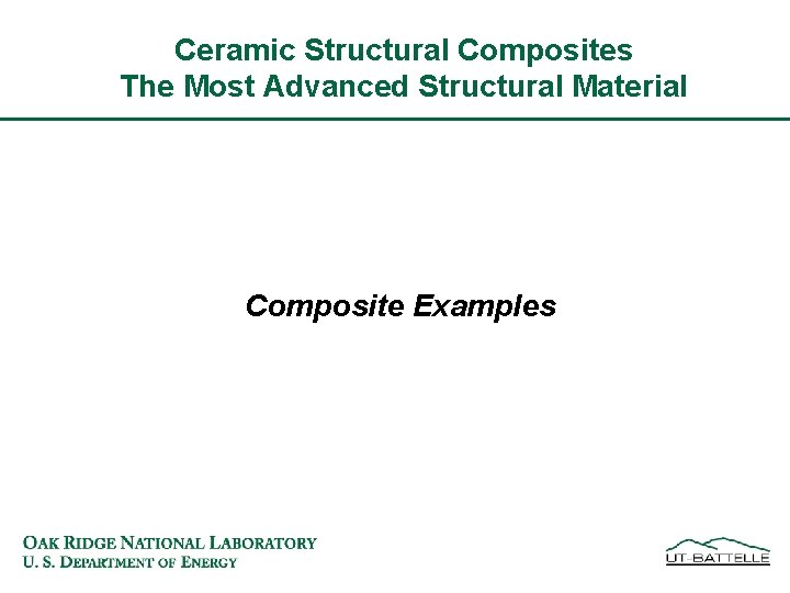 Ceramic Structural Composites The Most Advanced Structural Material Composite Examples 