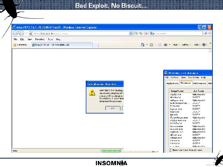 Bad Exploit, No Biscuit…. 