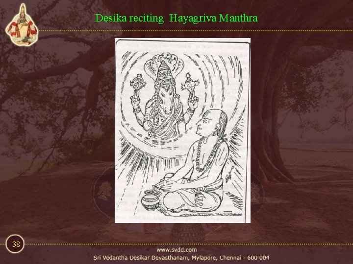 Desika reciting Hayagriva Manthra 38 Desika reciting Hayagriva Manthra 38