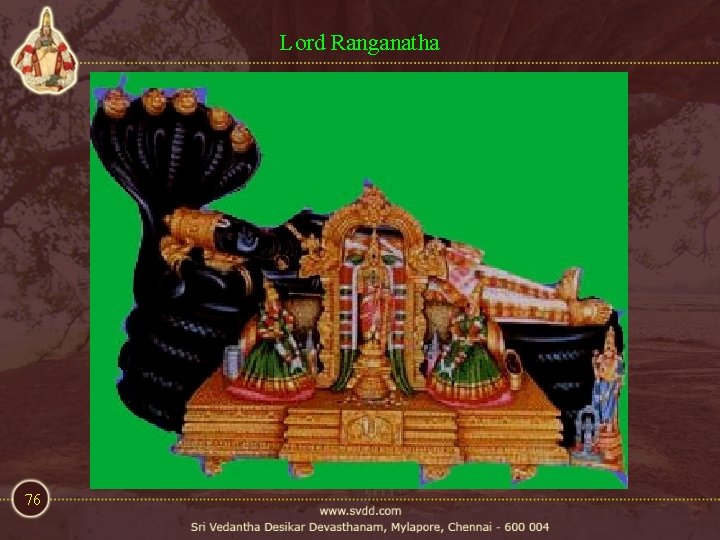 Lord Ranganatha 76 Lord Ranganatha 76
