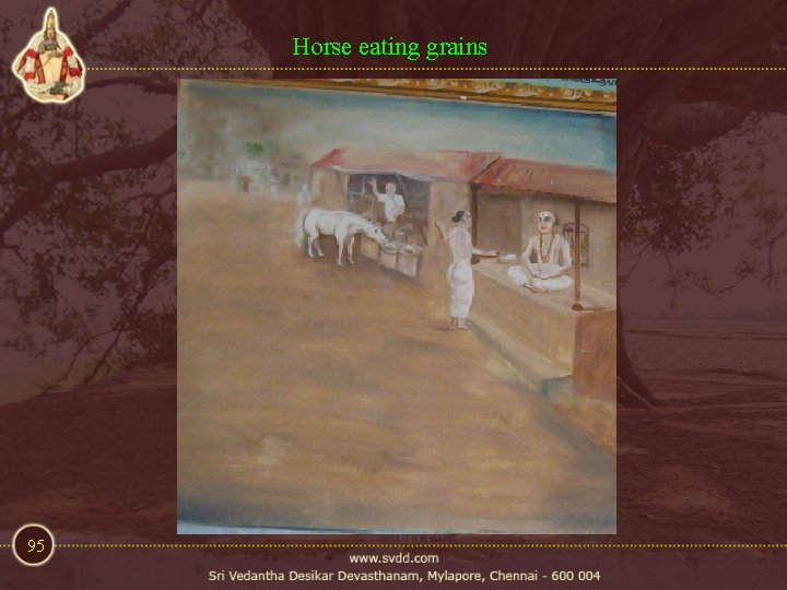 Horse eating grains 95 Horse eating grains 95