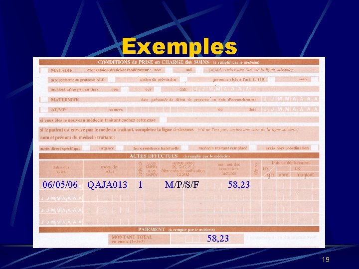 Exemples 06/05/06 QAJA 013 1 M/P/S/F 58, 23 19 